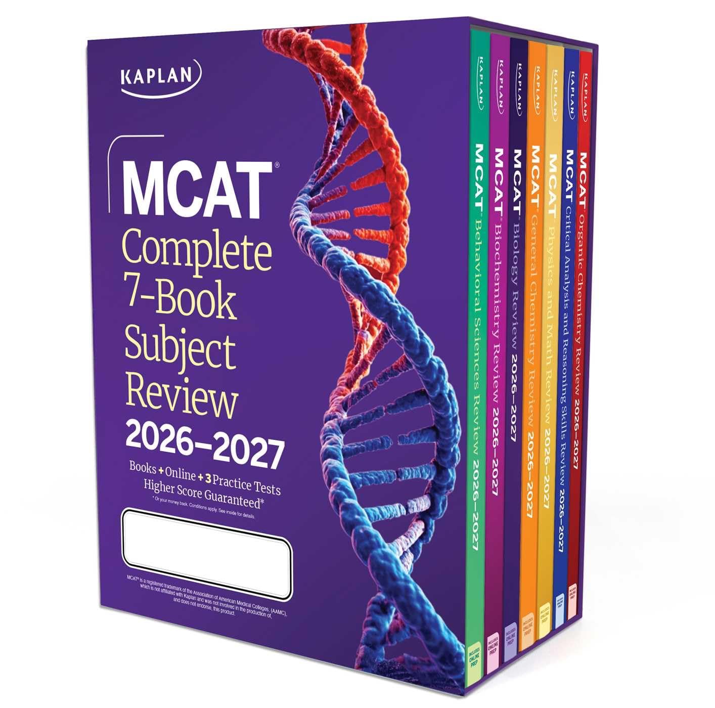 Kaplan MCAT Complete 7-Book Subject Review box set